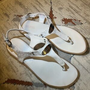 Michael Kors White Sandals.